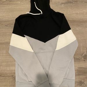 Old navy black, gray and white hoodie